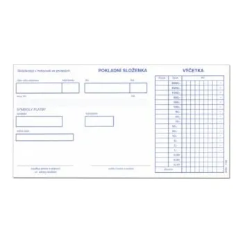 Pokladní složenka 3x33 l 108