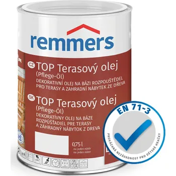 Olej na dřevo Remmers TOP terasový olej Barva: Rostbraun / Rezavá hnědá, Objem: 0,75 l + sada lazurovacích štětců k 5l balení + sleva 5% přímo na eshopu
