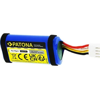 PATONA baterie pro JBL Flip 6 5200mAh Baterie, pro reproduktor, 5200mAh, 19,3Wh, Li-Ion, 3,7V, nahrazuje GSP-1S2P-F6D, JBLFLIP6BLUAM, JBLFLIP6REDAM, pro JBL Flip 6 PT6752