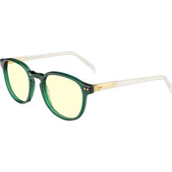 Počítačové brýle GUNNAR LOKI GOD OF MISCHIEF COLLECTOR'S EDITION Brýle, kancelářské, herní, zeleno-bílé obroučky, jantarová skla LOK-10601