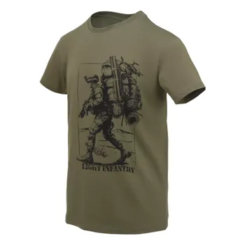 Pánská móda Pánské triko (Light infantry), Helikon, olivové, S