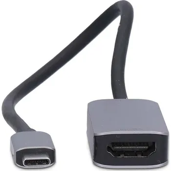Notebook Nedis adaptér USB-C na HDMI 20cm Adaptér, USB-C (M) na HDMI (F), kulatý, černý, 20cm CCGB64660BK02