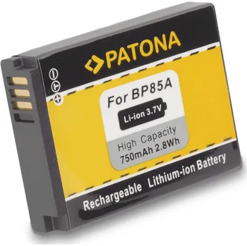 Telefonní příslušenství Baterie PATONA kompatibilní s Samsung BP85a Baterie, pro fotoaparát, 750mAh, 3,7V, Li-Ion PT1109