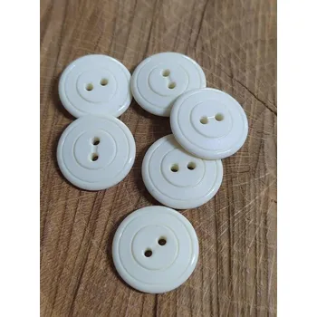 Knoflík Knoflík dvoudírkový větší barva bílá