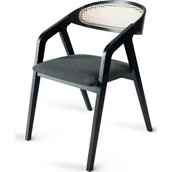 Jídelní židle NábytekProNás Jídelní židle křesílko FRAME CANE - černá (buk)