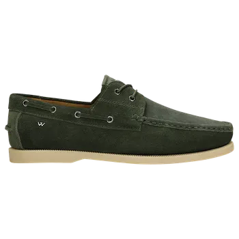 Pánské polobotky Zelené Pánské Námořnické Mokasíny Wojas 1025667 42