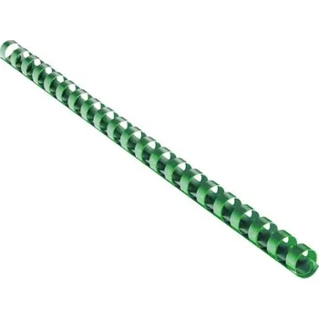 Vázací hřbet Eurosupplies plastový hřbet 19mm zelený Plastový hřbet, A4, 19mm, zelený, 100ks LAMRE21DR19V