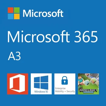 Microsoft 365 A3 Software, kancelářský, pro studenty, předplatné 1 rok (vyúčtování měsíčně), 1 uživatel, bezobslužná licence, CSP - Elektronická licence 1P6-00008M