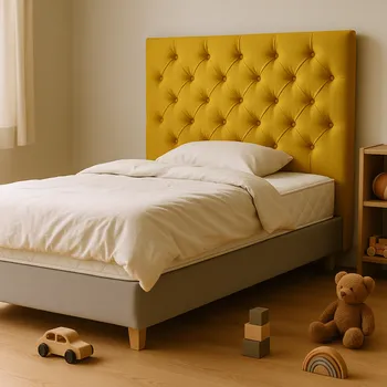 Postel Royal Comfort Postel JUNIOR ONLINE EDICE 140 cm Tuhost: Tvrdá, Barva nožiček: Noha černá, Látka LUNA: LUNA 31