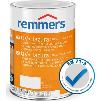 Lak na dřevo Remmers UV+ Lazura Barva: Pinie/larche, Objem: 0,75 l + sada lazurovacích štětců k 5l balení + sleva 5% přímo na eshopu