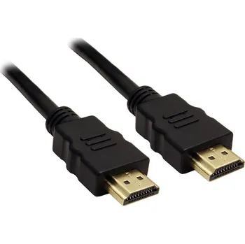 Video kabel XtendLan kabel HDMI na HDMI 1,5m Kabel, propojovací, HDMI (M) na HDMI (M), 19pin, 4K při 60Hz, HDMI 2.0, zlacené konektory, 1,5m, černý XL-CABHD-1.5-BK