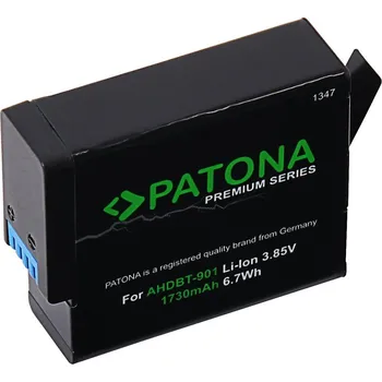 Příslušenství pro videokameru PATONA baterie pro GoPro Hero 9/10/11/12 1730mAh Baterie, pro videokameru GoPro Hero 9, Hero 10, Hero 11, Hero 12, 1730mAh, Li-Ion Premium, za baterii AHDBT901, ADBAT001 PT1347
