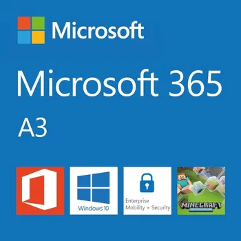 Počítač Microsoft 365 A3 Software, kancelářský, pro studenty, předplatné 1 rok (vyúčtování ročně), 1 uživatel, bezobslužná licence, CSP - Elektronická licence 1P6-00008R