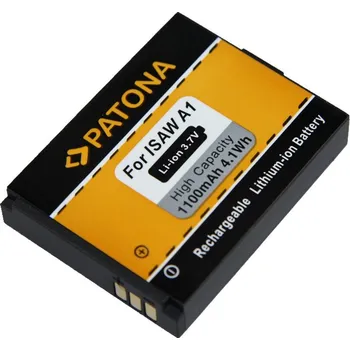 Baterie PATONA pro videokameru ISAW Advance Baterie, pro videokameru, kompatibilní s 083443A, 3.7 V, 4.4 Wh, 1100mAh, Li-Ion, pro Actionpro X7, ISAW Advance, ISAW Extreme, ISAW A1, ISAW A2, ISAW PT1203