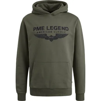 Pánská mikina PME Legend Soft Terry Mikina s Kapucí Olivová XL
