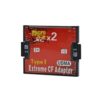 Paměťová karta Adapter 2x Micro SD na CF, Compact Flash karty