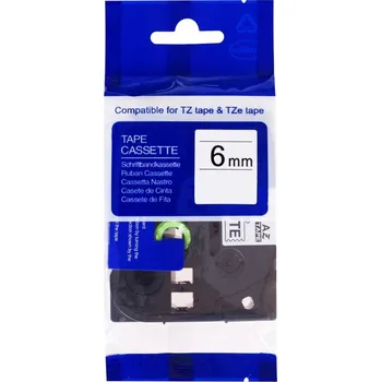 Pásek do tiskárny Páska PrintLine kompatibilní s Brother TZE-611 Páska, pro tiskárny štítků, kompatibilní s Brother TZE-611, TZ-611, 6 mm, černý tisk/žlutý podklad PLTB11