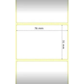 Speciální papír ZEBRA Z-Perform 1000D 76×51mm Páska, samolepící štítky, termální papír, pro tiskárny štítků ZEBRA, 76×51mm, 1370ks 800283-205