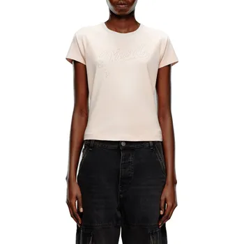 Dámské tričko TRIČKO DIESEL T-VINCIE T-SHIRT ROSE SMOKE