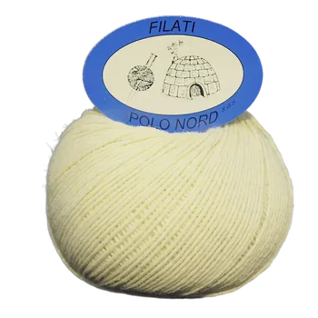 Příze Příze Polo Nord vlna+angora bílá (Outlet)