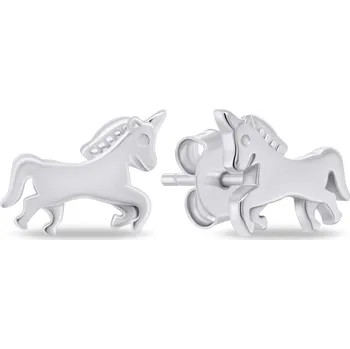 Náušnice Brilio Silver Originální stříbrné náušnice Jednorožec EA821W + 2 měsíce na vrácení zboží