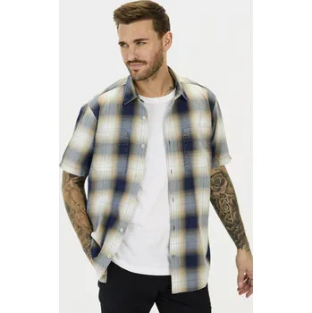 Pánská košile KOŠILE CAMEL ACTIVE SHORTSLEEVE SHIRT DARK INDIGO