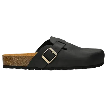 Dámské žabky Černé Uzavřené Dámské Pantofle Na Korkovém Podpatku Wojas 7414891 42