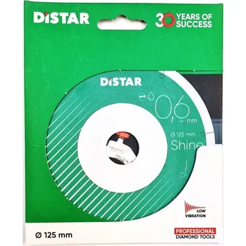Řezný kotouč Diamantový kotouč DISTAR SHINE 125x0,6x5x22,23 mm na dlažby (AKU brusky, jen mokré řezání)