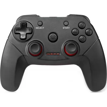 Gamepad Nedis gamepad GGPDW110BK Gamepad, bezdrátový, pro PC, 11 tlačítek, vibrace, USB, černý GGPDW110BK