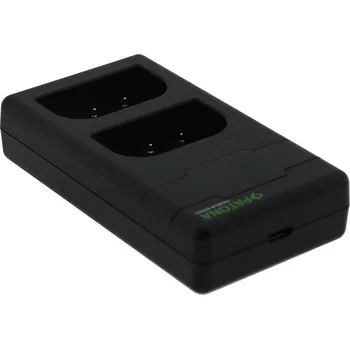 PATONA pro 2 baterie Panasonic DMW-BLF19 Nabíječka, pro fotoaparáty, pro 2 baterie, USB-C, kompatibilní s Panasonic DMW-BLF19 + kabel PT161942
