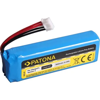 PATONA baterie pro JBL Charge 2+/Charge 3 6000mAh Baterie, pro reproduktory, 6000mAh, 22,2Wh, Li-Pol, 3,7V, nahrazuje GSP1029102R, P763098, pro JBL Charge 2+, Charge 2 Plus, Charge 3 PT6730
