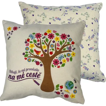 Dekorativní polštářek Dekorační vonné polštáře - na šlofík v kabinetu Vzor: Učitel - strom