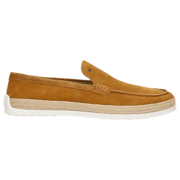 Pánské polobotky Světle Hnědé Pánské Mokasíny S Pletenou Jutovou Šňůrkou Wojas 1021963 42