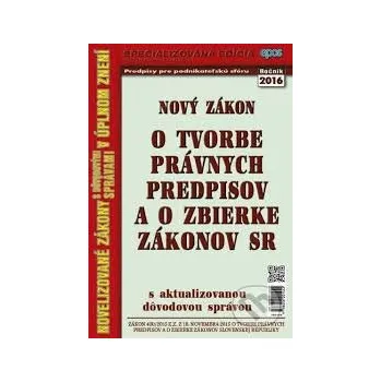 Zákon o tvorbe právnych predpisov a o zbierke zákonov SR