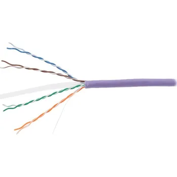 Počítač PLANET UTP Cat6 4pár 305m Síťový kabel, UTP, drát, 4pár, Cat 6, LS0H, Dca, balení 305m, fialový KAB-UTP6-D-LSO-VIO