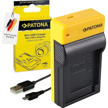 PATONA Nabíječka Foto Canon NB-13L (Slim) Nabíječka, pro fotoaparáty, kompatibilní s Canon NB-13L, USB-C PT151671