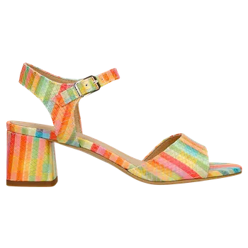 Dámské sandále Barevné Sandály Na Podpatku Typu Klín Wojas 7622950 37