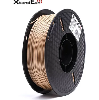 Filament XtendLan filament PLA barva dřeva Plastické vlákno, pro 3D tisk, PLA, průměr 1,75mm, hmotnost materiálu 1kg, barva dřeva 3DF-WPLA1.75-WD 1kg
