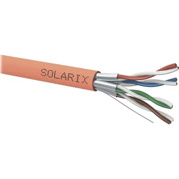 Kabel Solarix Síťový kabel STP CAT6A 500m Síťový kabel, Cat6a STP, LS0HFR B2ca s1 d1 a1, 500m cívka 26000036