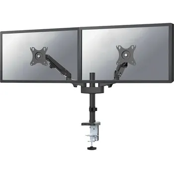 Monitor Neomounts DS70-750BL2 Držák, VESA, stolní, pro 2 ploché monitory, úhlopříčka 17"–27", náklon, otáčení, rotace, nosnost 14kg, černý DS70-750BL2