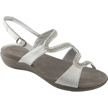 Dámská obuv Scholl LINKOL dámské zdravotní sandály stříbrné s Gelactiv stélkou