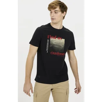 Pánská móda TRIČKO CAMEL ACTIVE T-SHIRT 1/2 DARK INDIGO