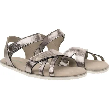 Dámské sandále Fare Bare dámské kožené sandály SENONA SILVER stříbrné A5364161 Velikost: 37