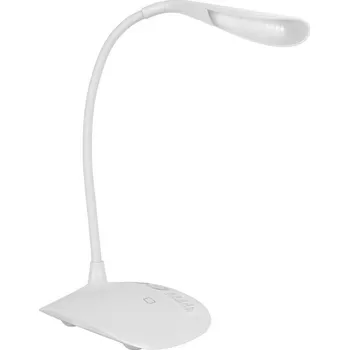 Lampička ColorWay CW-DL06FPB-W Stolní lampička, LED, 1,5W, 115lm, 5500–6000K, integrovaná baterie, 360° flexibilní rameno, bílá CW-DL06FPB-W