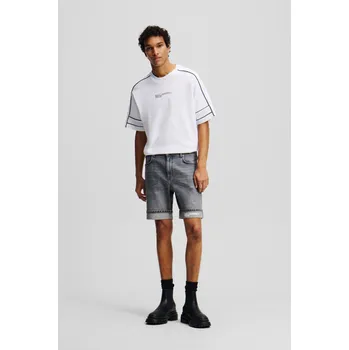 Pánské kraťasy ŠORTKY KARL LAGERFELD JEANS KLJ SLIM SHORT DENIM WASHED LIGHT GREY