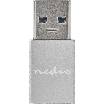 Notebook Nedis PROFIGOLD USB na USB-C stříbrný Adaptér, USB 3.2 Gen1, zástrčka USB - zásuvka USB-C, hliník, stříbrný CCTB60925AL
