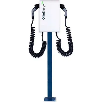 Notebook OlifeEnergy stojan pro DoubleBox Stojan, pro montáž nabíjecí stanice, pro nabíjecí stanici OlifeEnergy EV DoubleBox, ocel, modrý DBSTAND