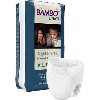 Plenkové kalhoty Abena Bambo Dreamy Night Pants 4-7 let 15-35 kg 10 ks