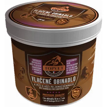 Krmivo pro koně Vlhčené obinadlo po zhmožděninách pro koně TOPVET 1ks