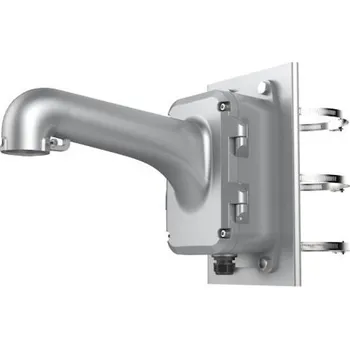 Hikvision DS-1604ZJ-BOX-POLE-P Držák, na sloup, s montážním boxem, pro vertikální montáž PTZ dome kamery, zatížitelnost 10kg, šedý DS-1604ZJ-BOX-POLE-P